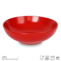 Ensemble de dîner en céramique coloré mat 16PCS Red Round Matte